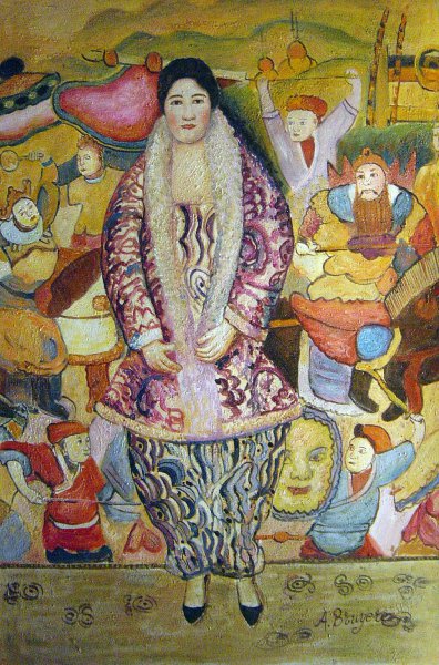 Portrait Of Friederike Maria Beer. The painting by Gustav Klimt