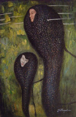 Gustav Klimt, Silverfish, Painting on canvas