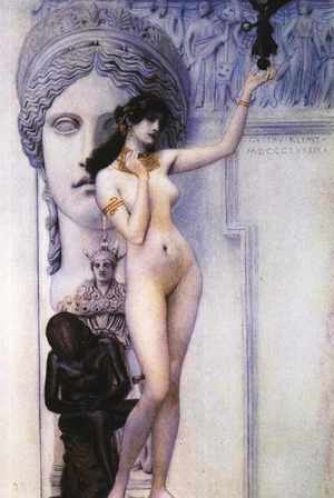 Gustav Klimt, The Allegory of Sculpture, Painting on canvas