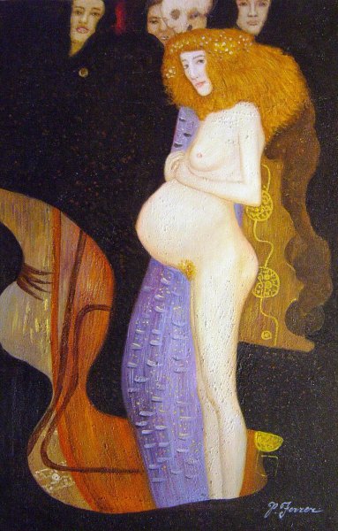 The Hope I. The painting by Gustav Klimt