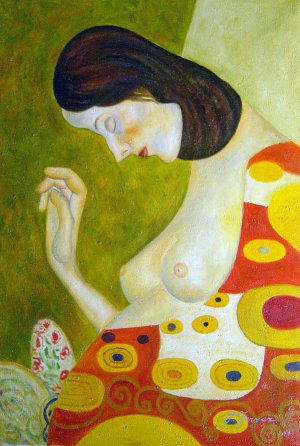 Reproduction oil paintings - Gustav Klimt - The Hope II - Detail