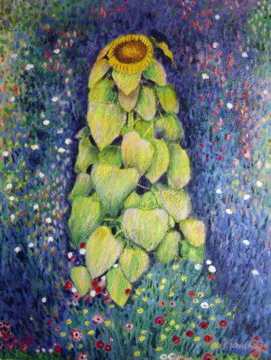 Gustav Klimt, The Sunflower, Painting on canvas