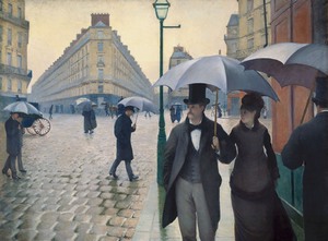Gustave Caillebotte, A Paris Street, Rainy Day, Art Reproduction