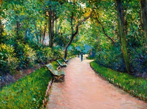 Gustave Caillebotte, At the Park Monceau, Art Reproduction