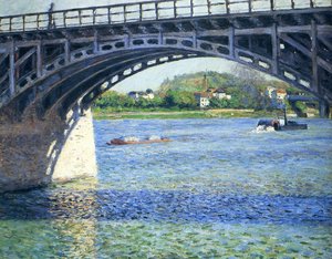 Gustave Caillebotte, Pont d'Argenteuil, 1885, Painting on canvas