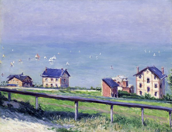Regatta at Trouville. The painting by Gustave Caillebotte