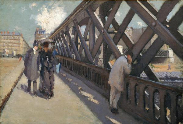Study for Le Pont de l'Europe. The painting by Gustave Caillebotte