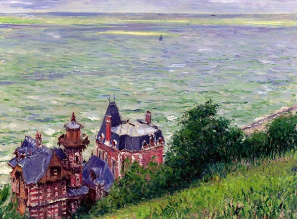 Villas at Trouville. The painting by Gustave Caillebotte