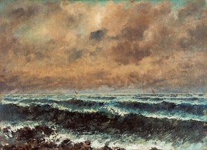 Gustave Courbet, Autumn Sea, Painting on canvas