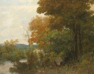 Gustave Courbet, Forest Landscape, Art Reproduction
