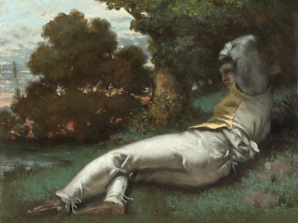 La Sieste. The painting by Gustave Courbet