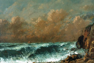 Gustave Courbet, La Vague (The Wave), Painting on canvas