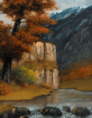 Gustave Courbet, Landscape Near Ornans, Art Reproduction