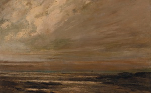 Gustave Courbet, Marine Landscape, Trouville, Art Reproduction