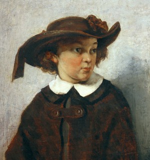 Gustave Courbet, Portrait of a Young Girl, Art Reproduction