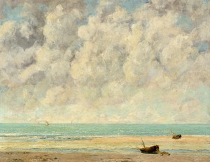 Gustave Courbet, The Calm Sea, Art Reproduction