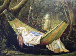 Gustave Courbet, The Hammock, Art Reproduction