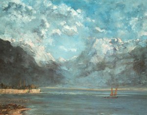Gustave Courbet, The View of Lake Leman, Art Reproduction