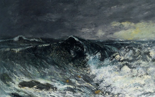 The Wave. The painting by Gustave Courbet
