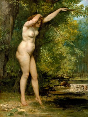 Gustave Courbet, The Young Bather, Painting on canvas