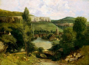 Gustave Courbet, View of Ornans, Art Reproduction