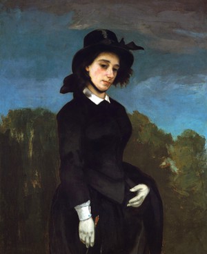 Gustave Courbet, Woman in a Riding Habit (L'Amazone), Art Reproduction