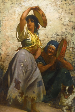 Famous paintings of Dancers: Gypsy Dancing the Zorongo