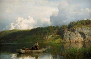 Reproduction oil paintings - Hans Frederik Gude - The Coming Storm