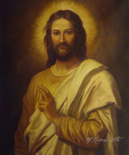 Figure Of Christ. The painting by Heinrich Hofmann