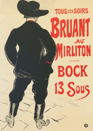 Famous paintings of Vintage Posters: Bruant au Mirliton