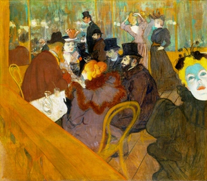 Henri De Toulouse-Lautrec, In the Moulin Rouge, Painting on canvas
