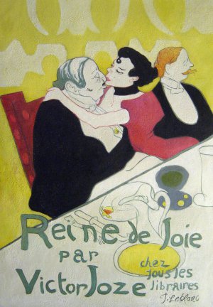 Henri De Toulouse-Lautrec, Reine de Joie, Painting on canvas