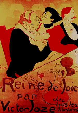 Famous paintings of Vintage Posters: The Reine de Joie 2