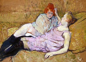 Reproduction oil paintings - Henri De Toulouse-Lautrec - The Sofa