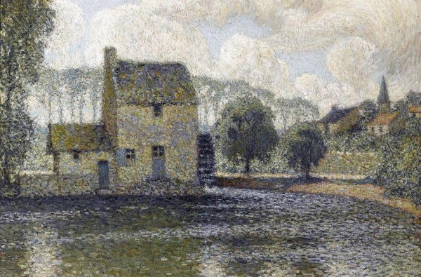 Grey Mill Montruil , 1914. The painting by Henri Le Sidaner