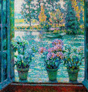 Reproduction oil paintings - Henri Le Sidaner - The Hydrangeas, 1918