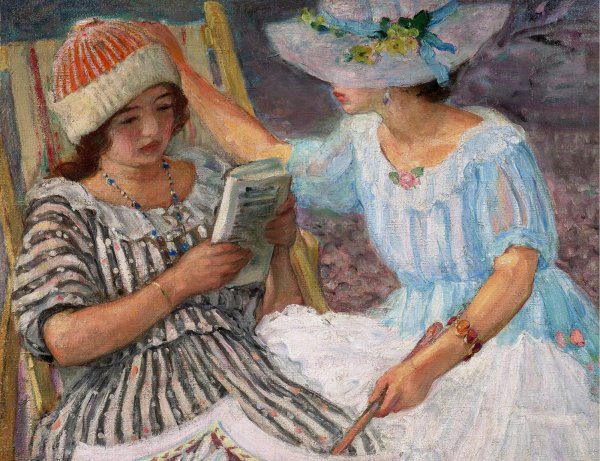 Martha and Nono, 1910. The painting by Henri Lebasque