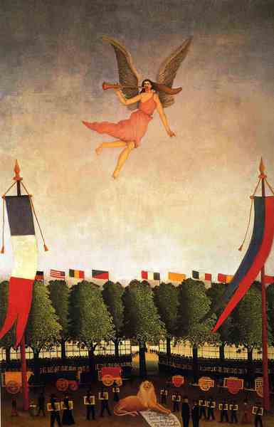Liberty Inviting Artists to Take Part in the 22nd Exhibition of the Society of Independent Artists. The painting by Henri Rousseau