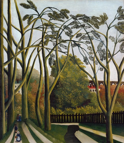 The Banks of the Bievre near Bicetre. The painting by Henri Rousseau