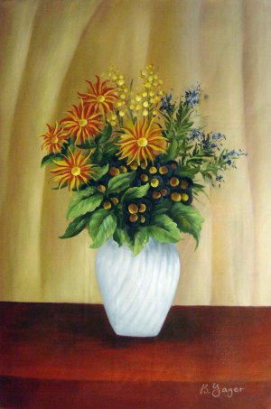 Henri Rousseau, The Bouquet Of Flowers, Painting on canvas