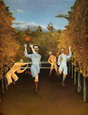 Famous paintings of Sports: The Football Players