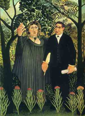 Henri Rousseau, The Muse Inspiring the Poet, Painting on canvas