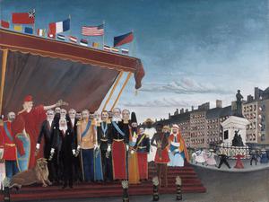 Henri Rousseau, The Representatives of Foreign Powers Coming to Salute the Republic as a Sign of Peace, Painting on canvas