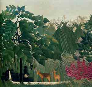 Henri Rousseau, The Waterfall, Painting on canvas