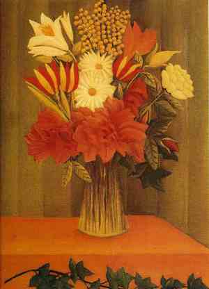 Henri Rousseau, Vase of Flowers, Painting on canvas