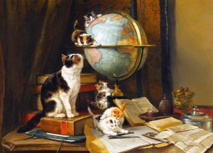 Reproduction oil paintings - Henriette Ronner-Knip - The Globetrotters