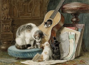 Reproduction oil paintings - Henriette Ronner-Knip - The Harmonists