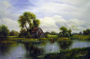 Reproduction oil paintings - Henry H. Parker - By The Mill