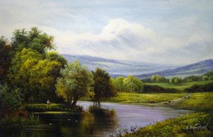 The Mole, Dorking, Surrey, Henry H. Parker, Art Paintings