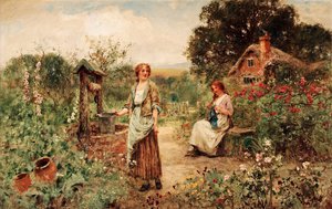 Henry John Yeend King, By the Well, Painting on canvas